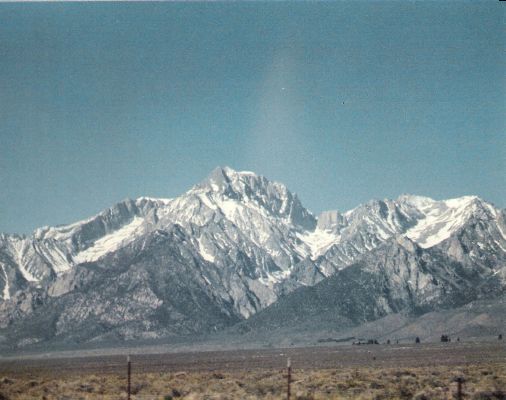 <b>A view of Mt Whitney the highest point in the continental US</b>